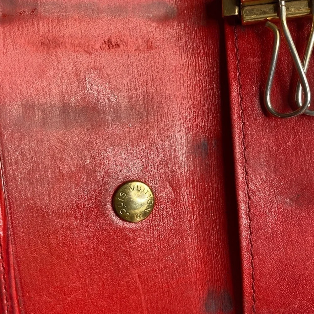 Louis Vuitton Red Epi Leather Key Wallet